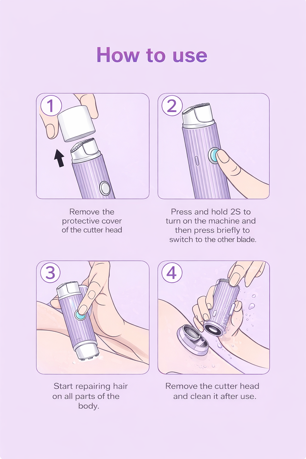 Double Head Electric Shaver